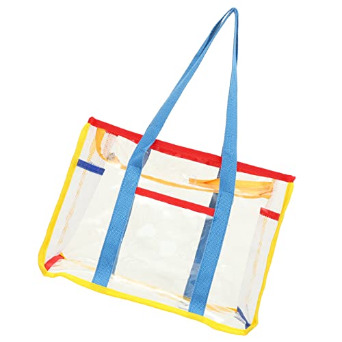 Holibanna bolso storage bags maletin de maquillaje shopping bag waterproof bag bolsas bolsa de playa para bolsa de playa grande bolsa de playa de plástico de polivinilo Blue