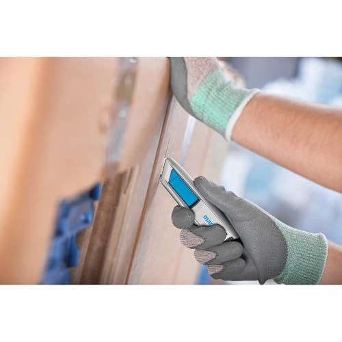 MARTOR Sicherheitsmesser Mit Klingeneinzug, SECUNORM 500, Profi Cuttermesser, Aluminium, Rechts- & Linkshänder, Logistik, GS Geprüft