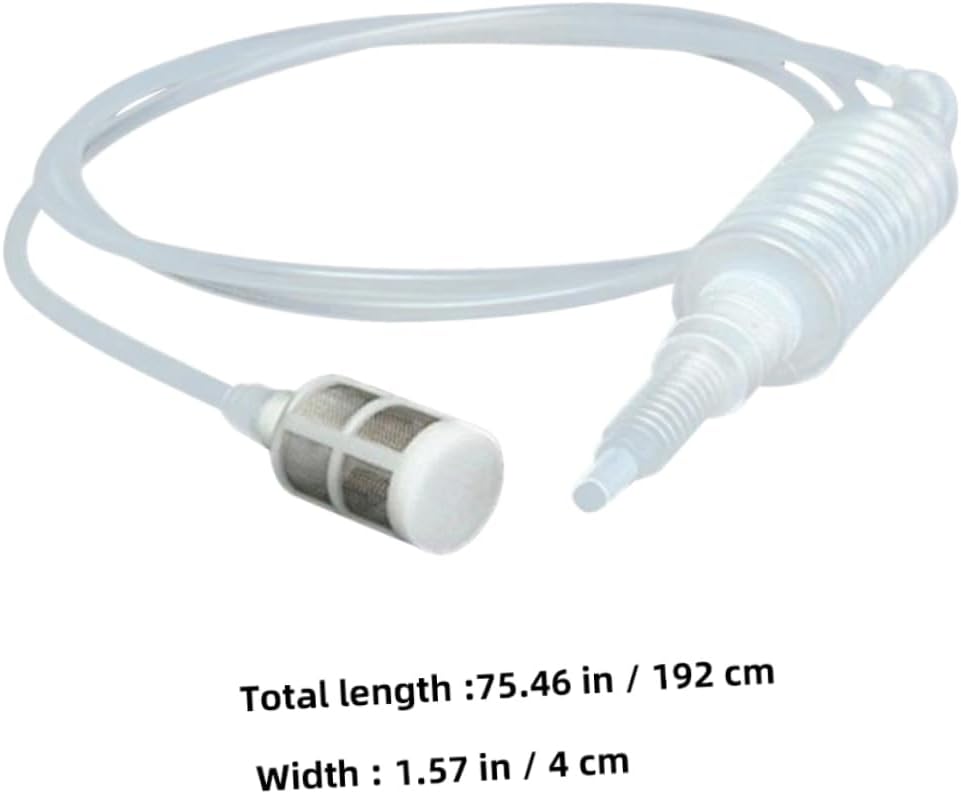 Cabilock 2pcs Reusable Home Brewing Hose for Wine and Beer Transfer Flexible Siphon Tubing with Filter for Fast Pouring and Bottling and Easy to Use Wine Making Tool