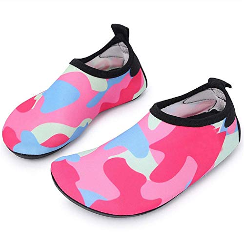 L-RUN Kids Swim Water Shoes Barefoot Aqua Socks Shoes for Beach Pool Surfing Yoga