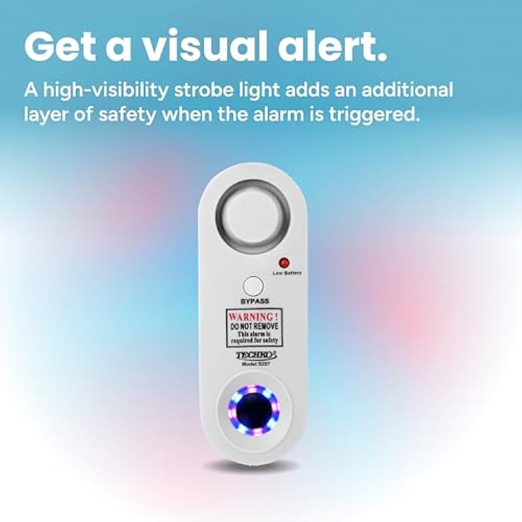 Techko Safe Pool Alarm with Strobe Light S287