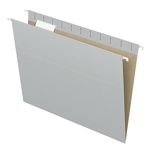Pendaflex 81604 Recycled Colored Hanging File Folders, Letter, 1/5 Cut Tabs, Gray, 25/box by Pendaflex - Image 4