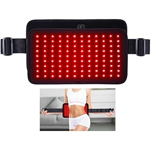 DGYAO Red & Near Infrared Light Therapy Belt with Pulse Mode, Light Therapy Device for Body Pain Relief Wearable Therapy Light Wrap with Timer for Back Joint Muscle Pain Cover