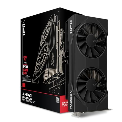 XFX Swift AMD Radeon RX 9060 XT OC Gaming Edition with 8GB GDDR6 HDMI 2xDP, AMD RDNA 4 RX 9060XT RX-96TSW8GBA