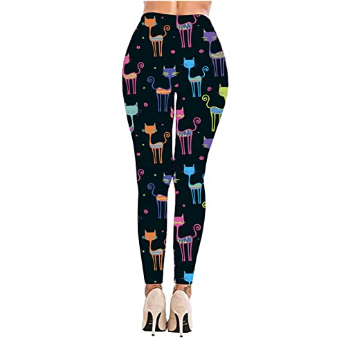 Rantanto PCL006--XLARGE Soft Cat Kitten Meow Funny Ladies Leggings,Childish Cats,Xlarge thumb #3