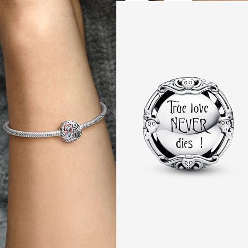 Halloween Glow-in-the-dark Sparkling Skull and Pumpkin Night Before Christmas Charms for Bracelets and Necklaces 925 Sterling Silver Beads Charms Jewelry Gift for Women and Friend3