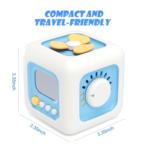 Yitical Montessori Spielzeug ab 1 Jahr 6 in 1, Motorikwürfel Lernspielzeug Motorikspielzeug ab 12 18 Monate 2 3 Jahr, Baby Geschenk Junge und Mädchen