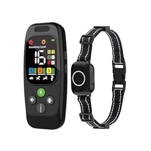 3-in-1 Dog Training Collar – Anti-Bark, Remote Training & Activity Monitor with LCD Display, 3300ft Range, IPX7 Waterproof, Beep/Vibration/Static Modes, Safety Lock, for Small Medium Large Dogs
