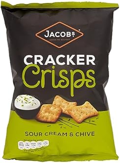 Jacob's Cracker Crisps Sour Cream Chive Sharing Bag Snacks 150 g