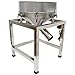 HayWHNKN Automatic Powder Sifter Machine Sieve Shaker Vibrating Machine with 40 and 100 mesh Sieve for Granule Powder Grain Stainless Steel 110v 50w(with Switch）