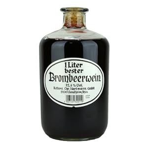 Christian Hartmann 1 Liter bester Brombeerwein Apothekerflasche