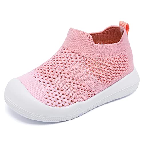Image of Eashi Baby Boy Girl Non-Skid Indoor Infant Walking Shoes Breathable Warm Elastic Sock Shoes with Memory Sole Protect Toes Outdoor Sneakers