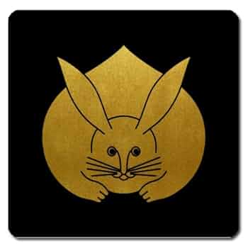 丸に波兎 金焼物 家紋 yunamiusagi-450x450.jpg