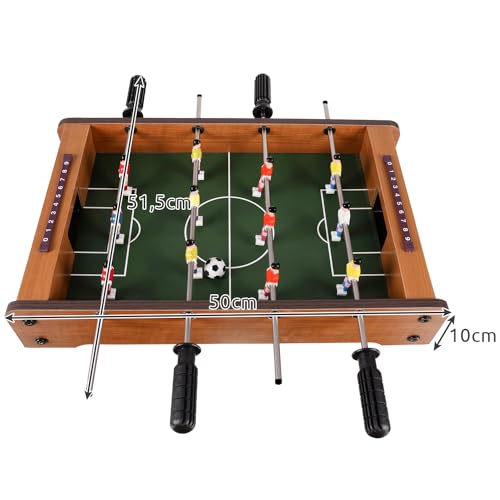 KRUZZEL Mini Tischkicker Fußballtisch Game Tischfußball 50x10x51,5 cm inkl. 2 Bälle 21909 – Bild 3