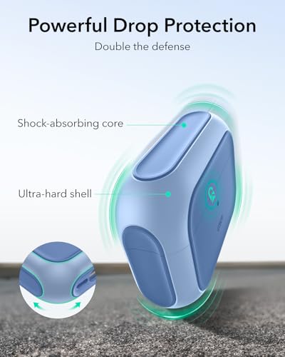 Image of ESR for AirPods Pro 3 Case, Compatible with AirPods Pro Case 3rd Generation (2025), Compatible with MagSafe, Full Drop Protection Cover with Lanyard, Blue