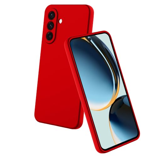 Image of Back Cover for Samsung Galaxy A56 5G / A36 5G | Full Camera Protection | Premium Liquid Silicon Case | Flexible Bumper Case for Samsung Galaxy A56 5G / A36 5G (Red)