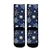 susiyo Artistic Colorful Snow Blue Hiking Socks Boy Girls - Cushioned Crew Socks for Kids Soft, Breathable & Seamless Toe for All-Day Comfort