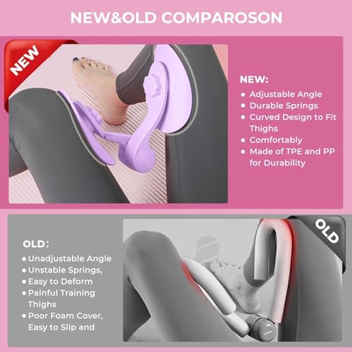 Image of KHOLAD Hip Trainer | Thigh Master and Inner Thigh Exercise Equipment | Floor Exerciser Device | Training Tool | for Home, Gym, Fitness, Workout, Stretcher | for Men & Women (Multi)