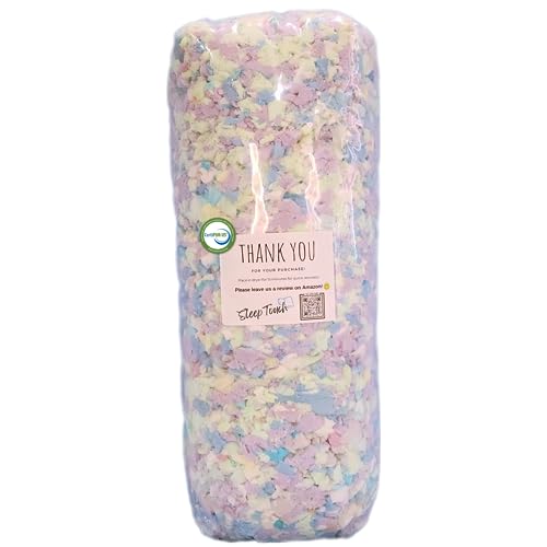 Sleep Touch - Shredded Memory Foam (5 Pound), Made in USA, 5 LBS Refill, Bean Bag Refill, Stuffing for Couch, Filler for Chair and Pillow, Filling for Cushions.