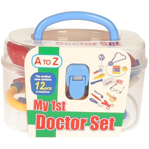 A to Z My 1st Doctor Set, 12 Pieces Medical Play Kit with Carrying Case, Educational Pretend Play Toy, Multicolor, Standard - Image 2