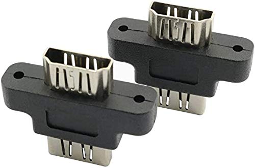 Adaptador HDMI Traodin 2PCS Hembra a Hembra miniatura 4