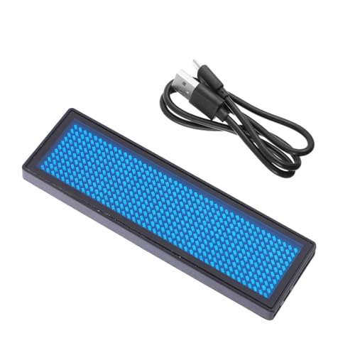 Étiquette nominative LED avec texte défilant rechargeable USB publicitaire - 2