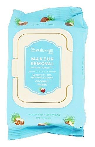 The Crème Shop Korean Cute Gentle and Fresh Advanced Scented Make Up Removal The Crème Shop - Coconut Water 30 Pre-Wet Towelettes