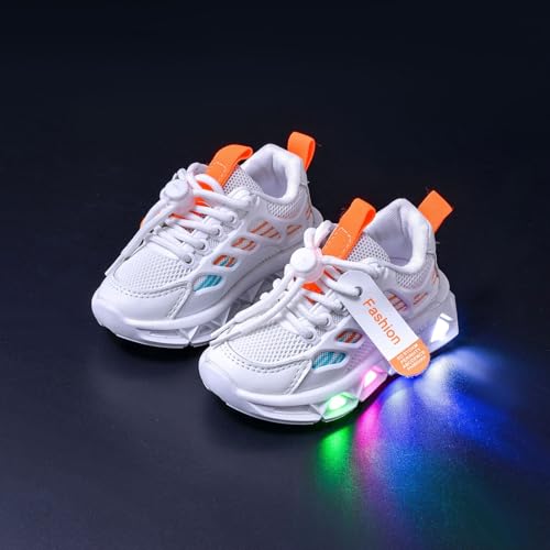 IWIHMIV Toddler Tennis Shoes Casual Boys Breathable Non Slip Sneakers Luminous Light Sneakers for Girls Sport Running Shoes3
