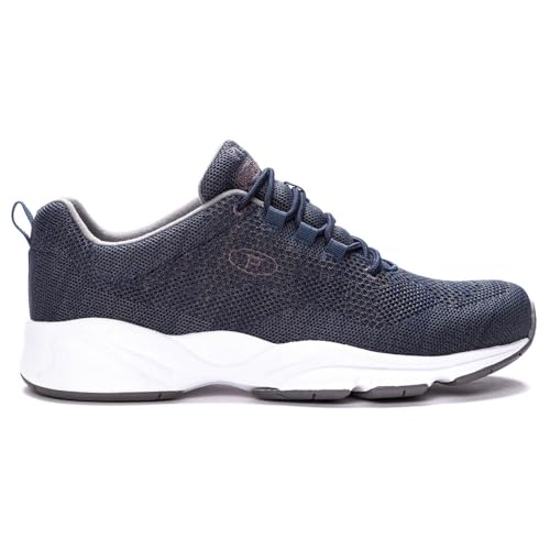 Image of Propet Mens Stability Fly Lace Up Walking Sneakers Shoes Casual - Black