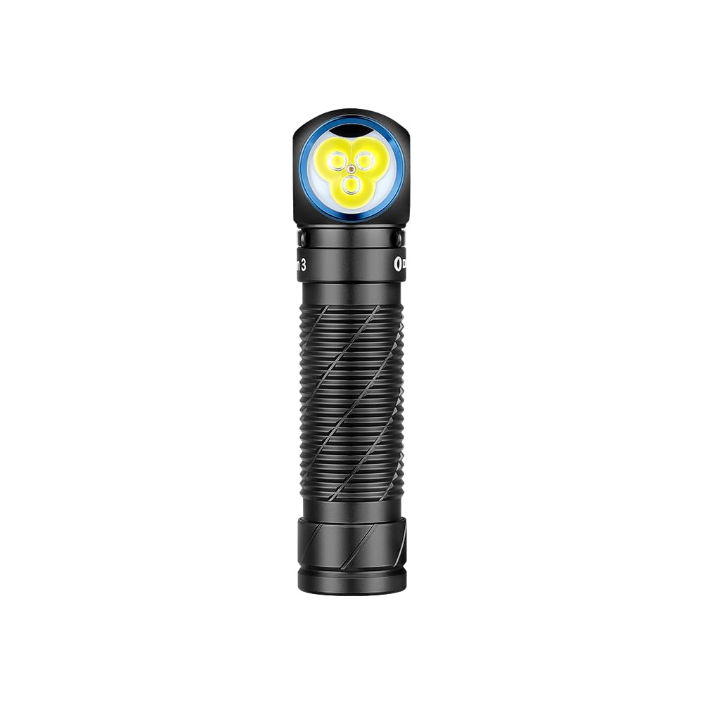 OLIGHT Perun 3 Lampe Frontale Ultra Puissante Rechargeable USB EDC 3000 LM Portée Max. 160 Mètres Torche Clignotant 7 Modes Étanche IP68 Headlamp LED Feu Rouge Pour Camping,Jogging Noir