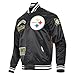 Pro Standard Men's Black Pittsburgh Steelers Sublimated Satin Full-Snap Jacket