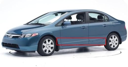 UNPAITED Body Side Molding 4PCS of Set, Intended for Honda Civic 2006-2011