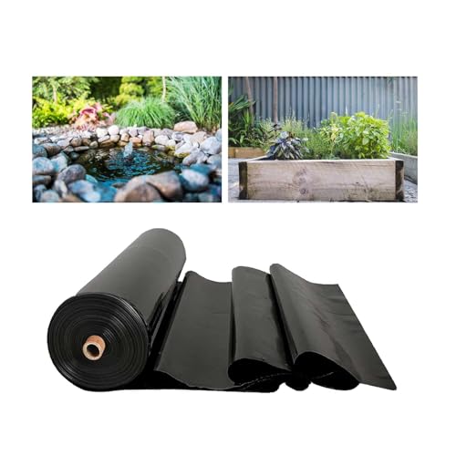 Robuste Teichfolie, 14 m x 14 m, flexible HDPE-Plane für Gartenpools, UV-beständig, wasserdicht, für Teich- und Poolschutz