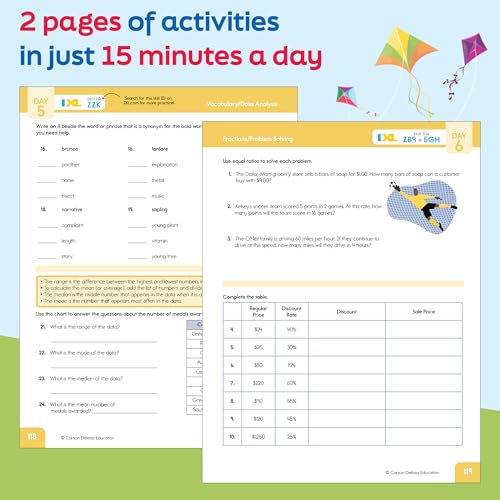 Summer Bridge Activities 5th Grade Workbooks to 6th Grade Workbooks All Subjects, Math, Language Arts, Science, Social Studies, Fitness 6th Grade Workbooks All Subjects With Flash Cards, eBooks & More - Image 7