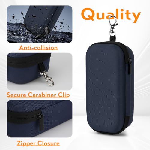 Image of Double Eyeglasses Case, Hard Shell Dual Glasses Case Travel Sunglasses Organizer for Men Women
