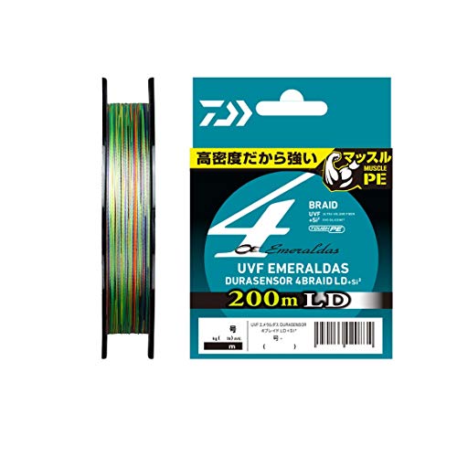 Daiwa PE Line UVF Emeraldas Dura Sensor LD + Si2, No. 0.8, 218.7 yd (200 m), 5 Colors