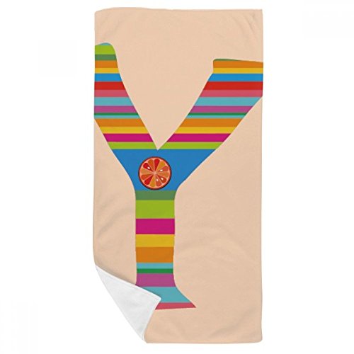 Serviette de bain motif orange Y, une idée cadeau de naissance originale - 2