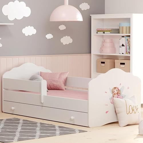Kids Collective Kinderbett 70x140cm mit Matratze Schublade Lattenrost &...