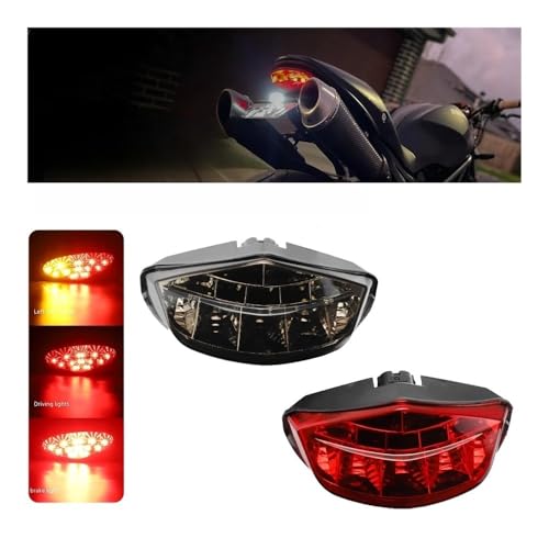 Feu arrière à LED Monster 696 796 clignotant frein intégré accessoire moto
