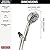 Delta Faucet ProClean Brushed Nickel Shower Head with Handheld, Showerhead with High Pressure , Handheld Shower Head, 6 Spray Settings, SpotShield 75740SN