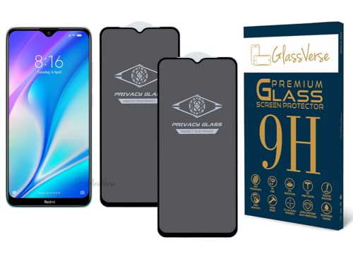 Image of GlassVerse Privacy Tempered Glass for Redmi 8A | Anti Spy Screen Protector, 9H Hardness, Edge to Edge, Case Friendly, Hassle-less Installation Kit Included. (Pack of 2)