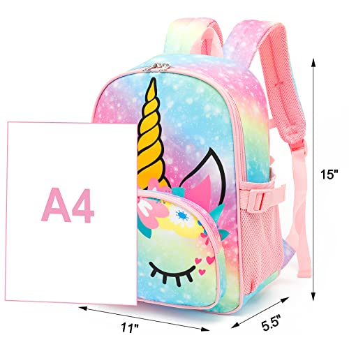 Image of Girls Backpack for Kids Elementary Bookbag Girly School bag Children Laptop Bag