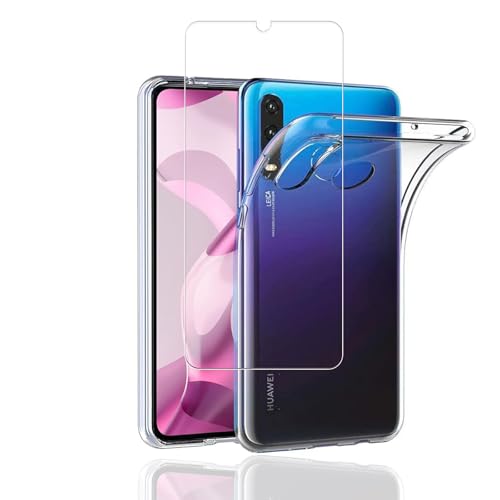 �Ή� Huawei P30 lite �P�[�X+ �K���X�t�B���� �y���{��-�d�x9H�z �ی�t�B���� �ώw�� ������ ���˒ጸ ��U�h�~���� Huawei P30 lite �_�� TPU �J�o�[ �S���� �U�M���H ���ς��ɂ���
