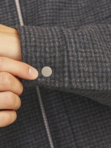 JACK&JONES Herren Jprblurussel Wool Blend Jacket Sn Jacke, Black/Detail:Houndstooth, M – Ansicht 6