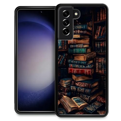 DAIZAG Compatible with Samsung Galaxy S23 Case,Retro Bookshelf Slim Scratchproof Anti-Drop Pattarn Design for Boys Girls Protective Shell Case for Samsung Galaxy S23