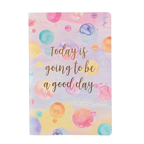 Day Pastel Coloured Paint Splash Notebook Cover