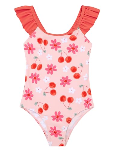 Image of DAXIANG Girls Ruffles One Piece Swimsuits Quick Dry Beach Sport Swimwear Toddler Kids Mermaid Unicorn Bathing Suit 4-10 Years