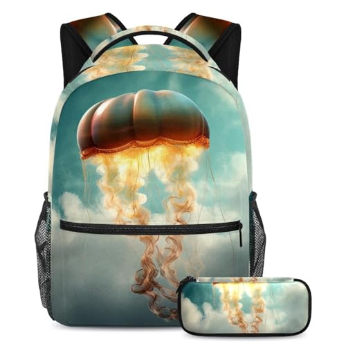 Cartable grande capacité avec trousse intégrée et bretelles ergonomiques