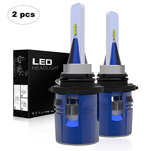 AAIWA LED Ampoule 9006 pour Voiture, 12V Lampe Phare 60W(30W*2) 7200Lms(3600Lms*2), IP68 Etanche, 6000K Lumière Blanche, Lot de 2