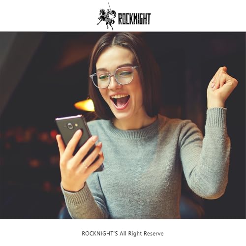 Image of ROCKNIGHT Blue Light Blocking Glasses for Computer Eye Strain Women Clear Frame Gaming Phone Computer Glasses